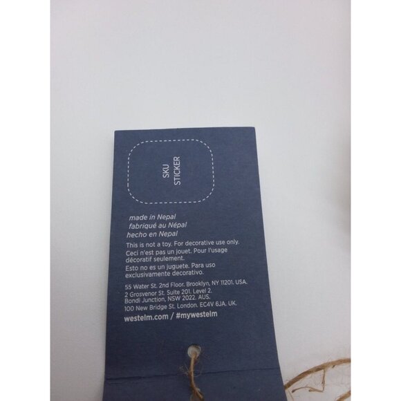 West Elm griffin Striped Knit Wool Christmas Holiday Stocking Handcrafted - Picture 6 of 12